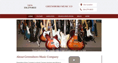 Desktop Screenshot of greensboro-music.com